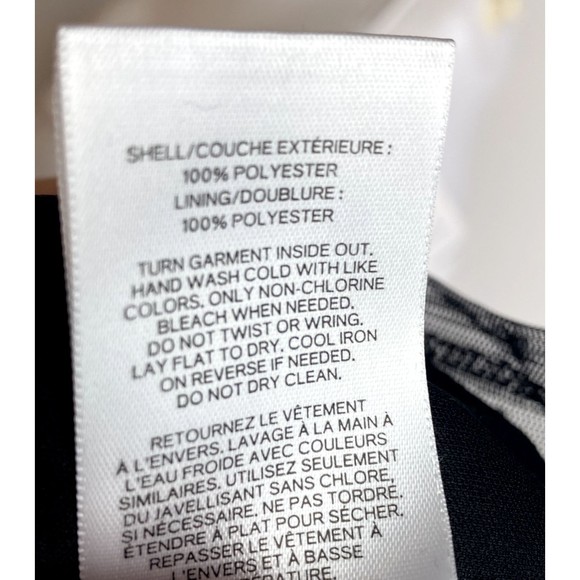 F. Express Top Size L Multicolor Blouse Long Sleeve Round Neck NWT $49 - Picture 8 of 9